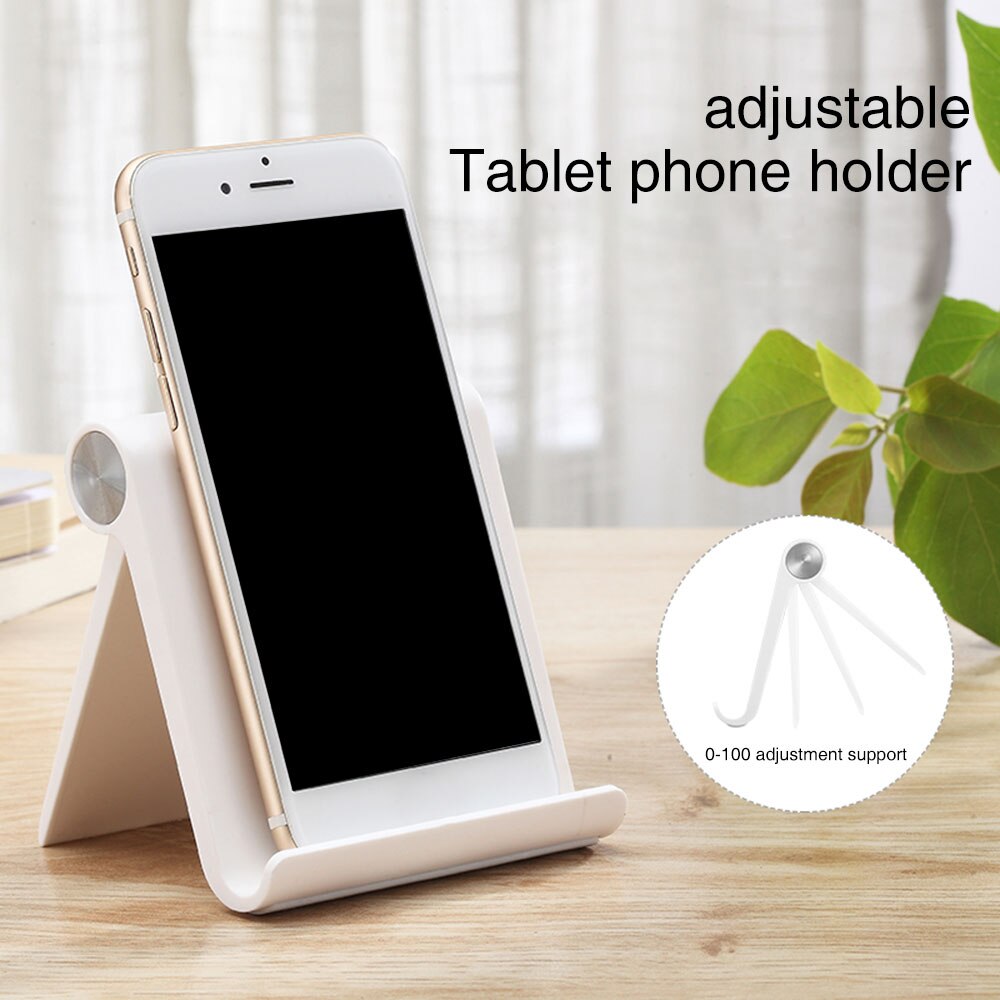 Kisscase 유니버설 태블릿 전화 홀더 아이폰 7 xs 최대 xr 삼성 지원 스마트 폰 foldable 휴대 전화 홀더 스탠드, 1개, WHITE 