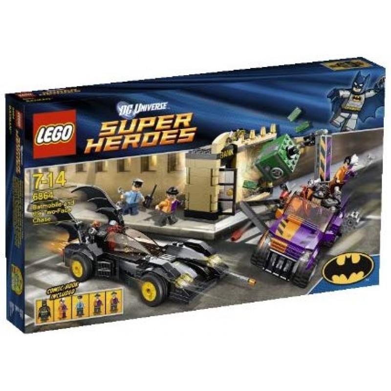 레고 (LEGO) 슈퍼 영웅 배트 모빌과 투 페이스 체이스 6864 