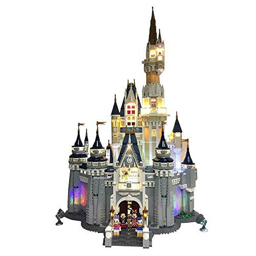레고LEGO디즈니 신데렐라성 71040 용전광 장식 라이트 키트 Deluxe Lighting Kit for Your Lego Disney Castle Set 71040 LEGO본체는 포함하지 않습니다, 본문참고 