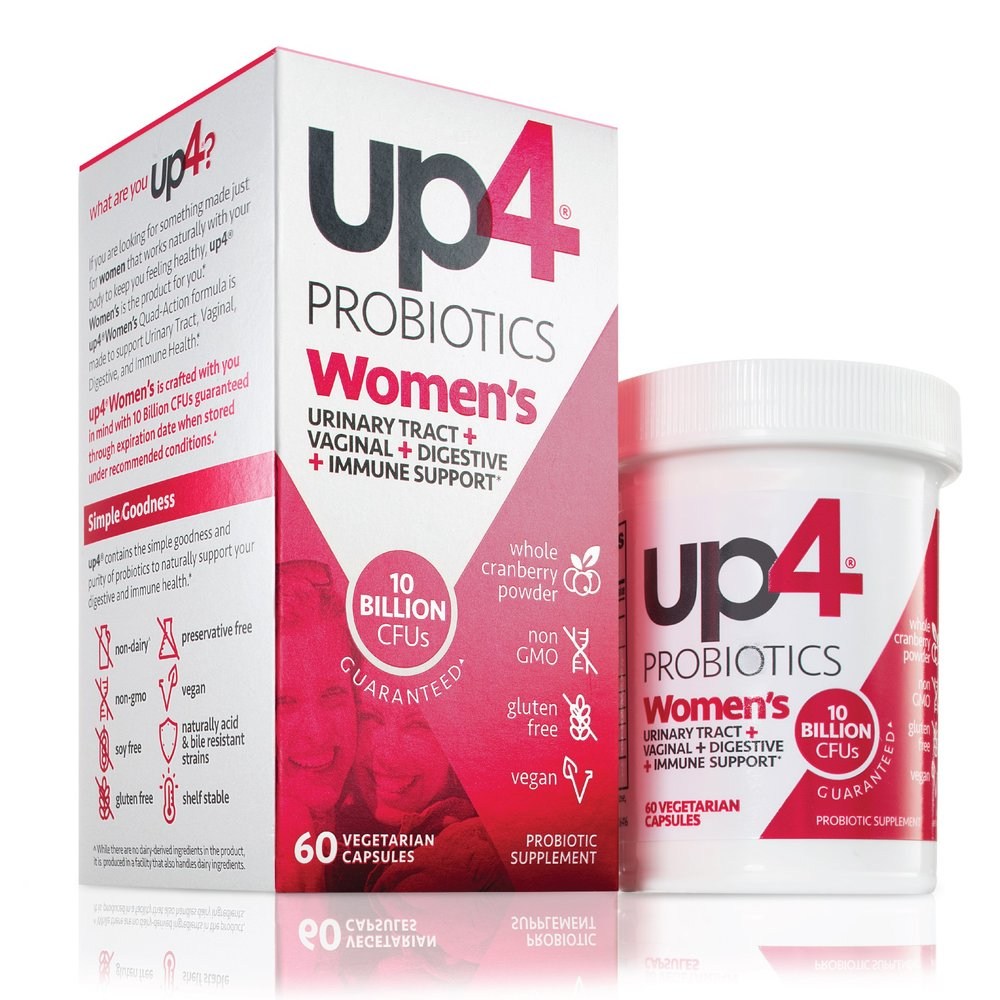 UP4 여성용 비건 프로바이오틱 (질건강 소화개선 면역증가) 60캡슐, 60정, 1개 