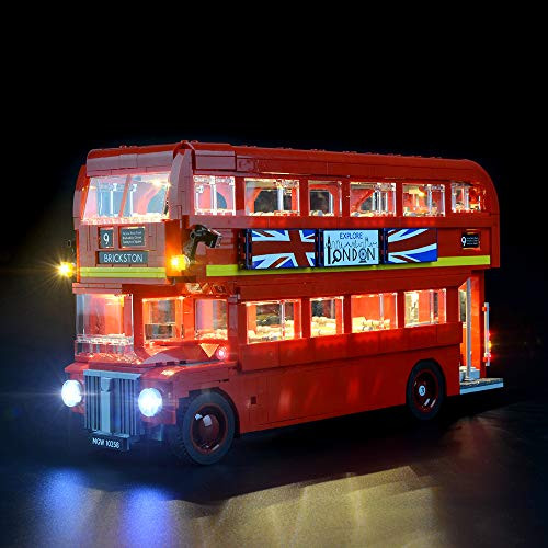 크리에이터 런던 버스 블럭 조립 모델 대응 Lightailing LED라이트 세트 – 레고 10258 대응LED라이트 키트 본체 별매, 본문참고 
