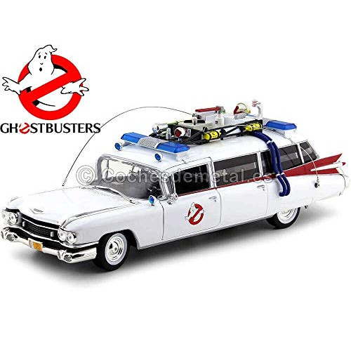1959 Cadillac Ambulance Ecto-1 From Ghostbusters 1 Movie 1/18 Diecast Model Car by Autoworld AWSS118, 본문참고 