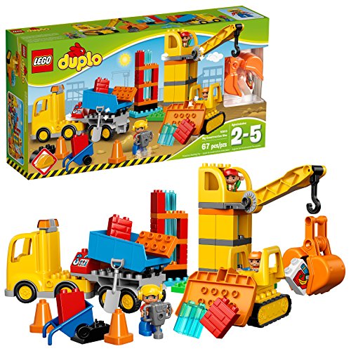 LEGO DUPLO Town 10813 Big Construction Site Building Kit (67 Piece) by LEGO, 본품선택 
