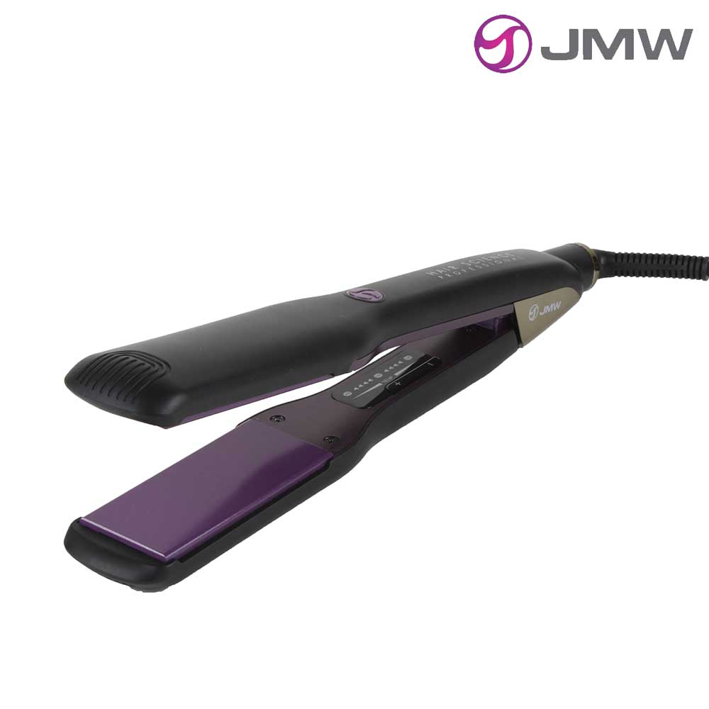 JMW 초강력 BLDC 항공모터 전문가용 헤어 드라이기 & 고데기, 퍼플블랙, JMW 전문가용 헤어 아이론(S) 매직기 고데기 W8001LA 37mm 