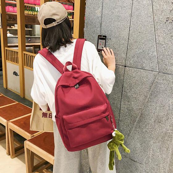 나르샤상점 책가방 걸기 스타일 고풍스러운 여학생 남녀공용 백팩 
