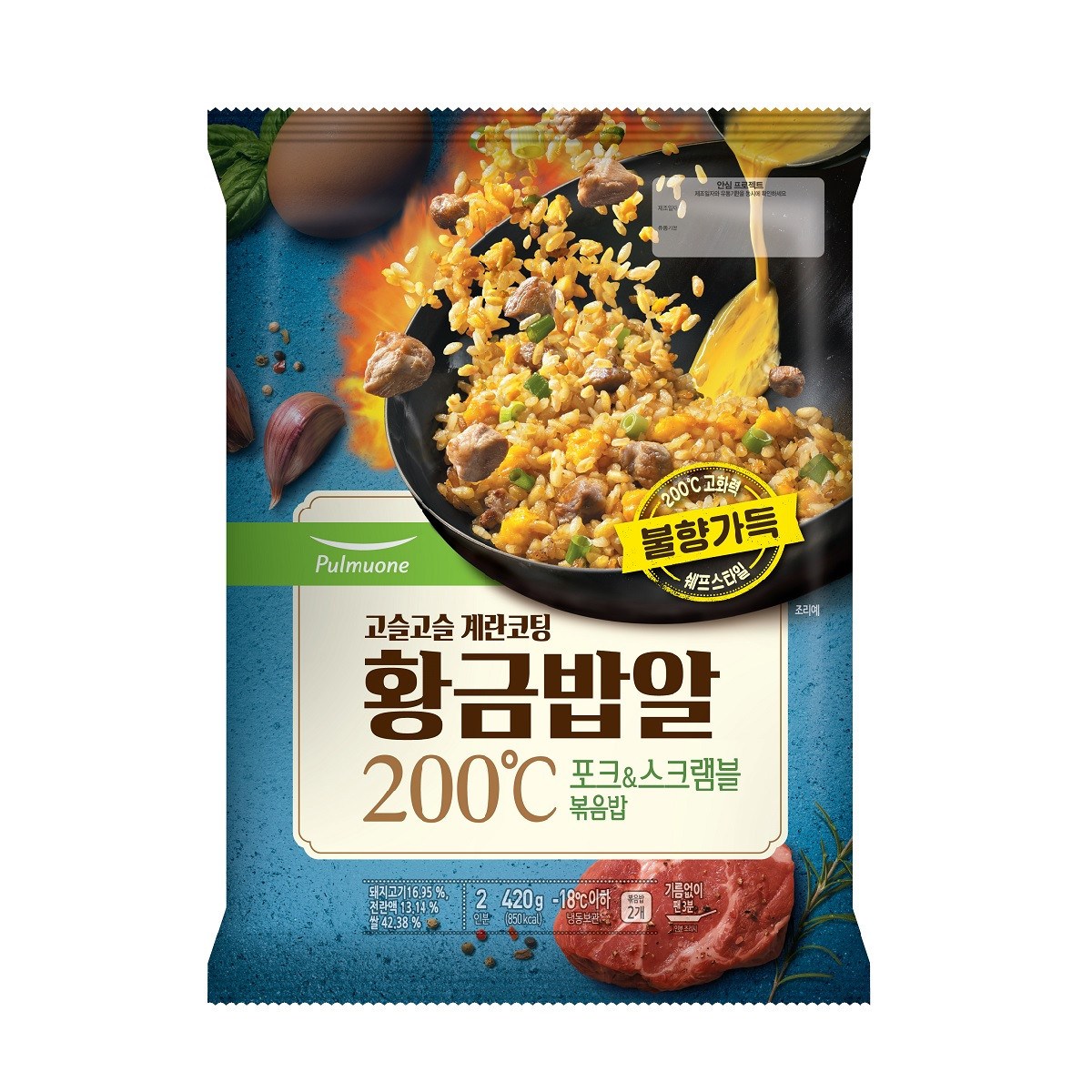 ★아이스박스★풀무원 황금밥알 200℃ 포크스크램블, 단일상품
