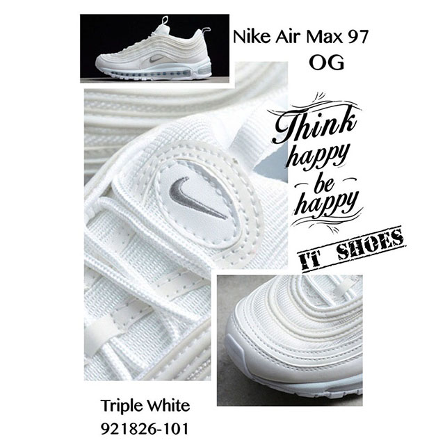 Nike 나이키 에어맥스97 트리플 화이트 921826-101 