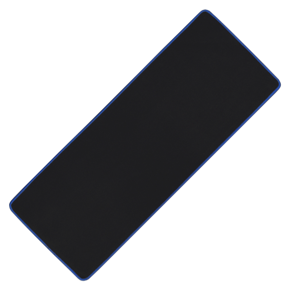아이크라운 장 마우스패드 ICR-LPD80, 블랙 + 블루, 1개 