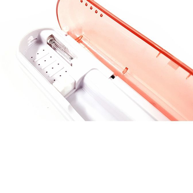 휴대용 UV 칫솔살균기 핑크 1개 TBS100PK, 1 