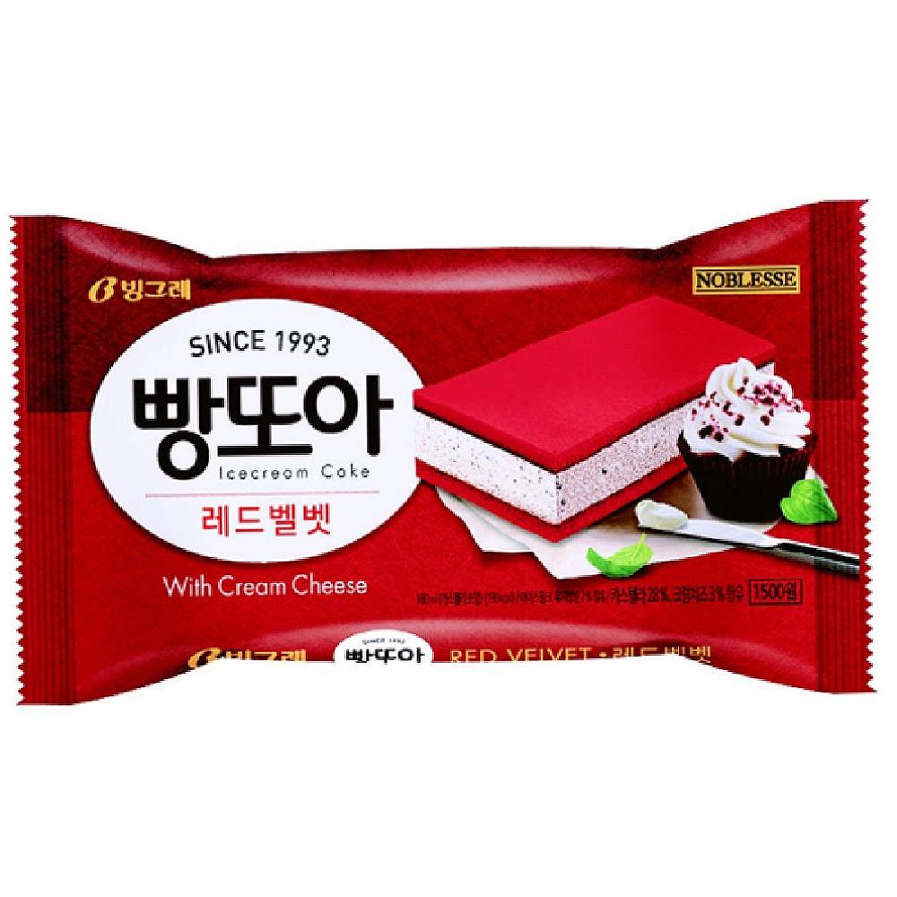 리치지나 빙그레 빵또아 레드벨벳 1박스 24개입 인기아이스크림 튜브 아이스크림, 1 