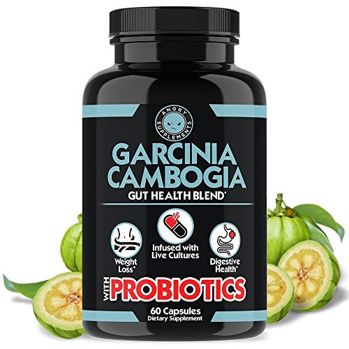 가르시니아 Garcinia Cambogia with Probiotics Weight Loss and Gut Health Blend All-Natural Detox Remedy for Healthy Weight Regularity and Digestion, 본문참고, Size = 1-Bottle 
