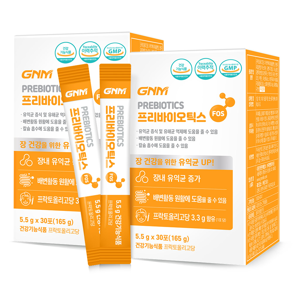 GNM자연의품격 프리바이오틱스 FOS 프락토올리고당 유산균 30p, 165g, 2박스