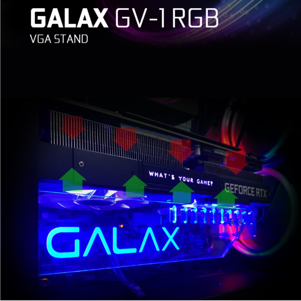 갤럭시 GALAX RGB 그래픽카드 지지대 VGA STAND, VGA 지지대 