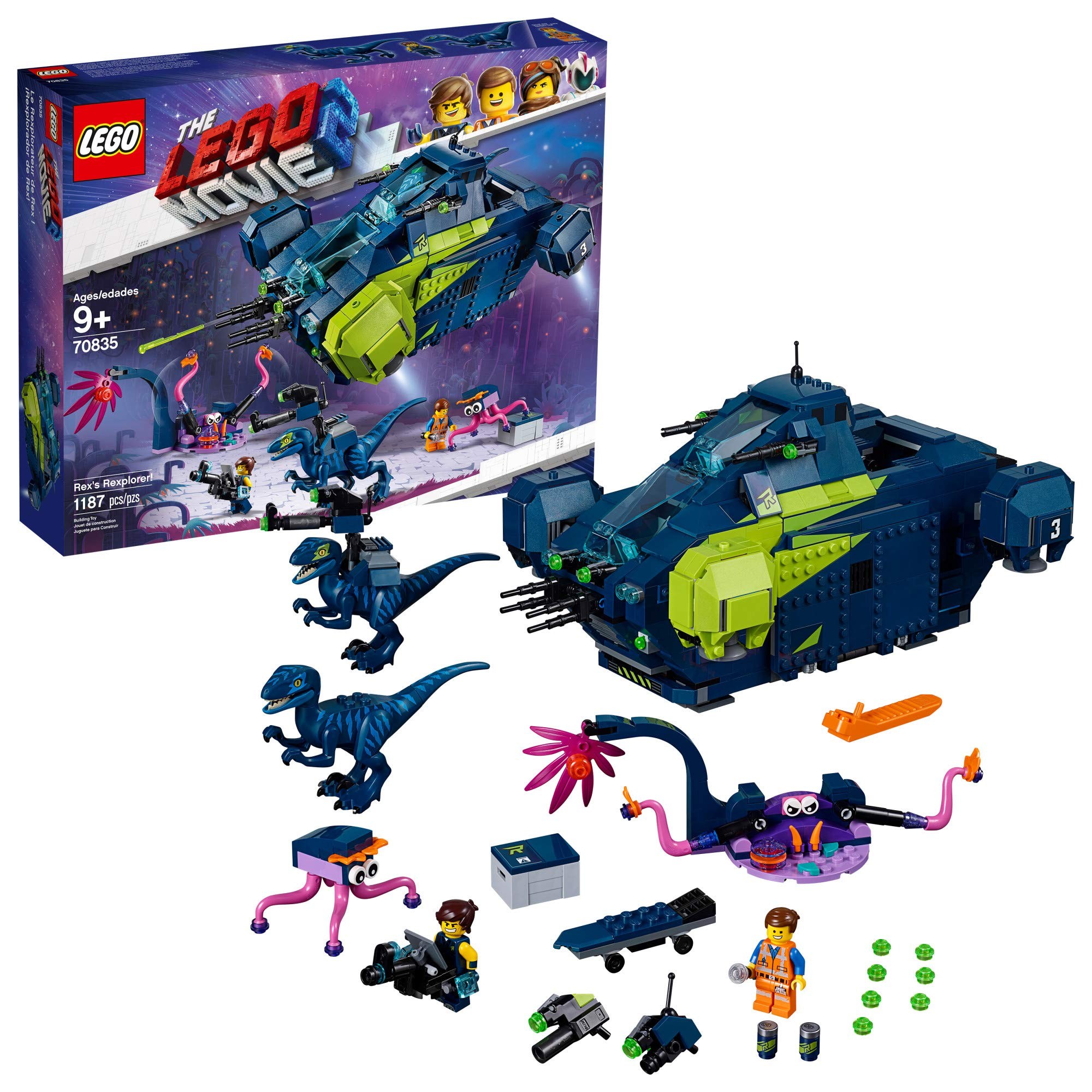LEGO THE LEGO MOVIE 2 Rex’s Rexplorer 70835 Building Kit Spaceship Toy wit, 본품선택 