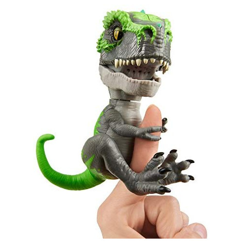 Untamed T-Rex by Fingerlings – Tracker (Black/Green) - Interactive Collectible Dinosaur - By WowWee, Style = T-Rex-Tracker (Black/Green) 