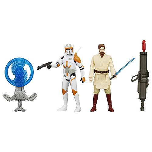 Star Wars Revenge of the Sith 3.75-Inch Figure 2-Pack Desert Mission Obi-Wan Kenobi and Commander Cody 