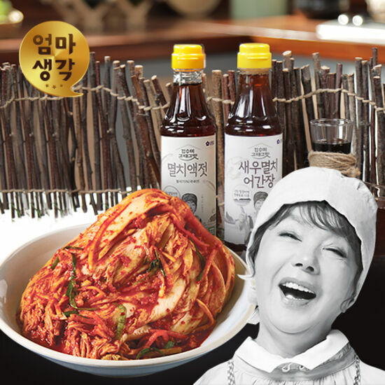 김수미의 엄마생각 프리미엄(어간장으로맛을낸) 포기김치 9Kg, 단품 