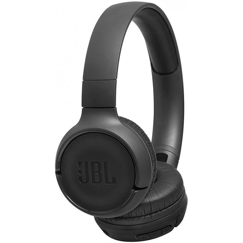 JBL Tune500BT 온이어 블루투스 헤드폰 블랙 접이식 통합 헤드셋이 있는 무선 이어폰 단 한 번의 배터 