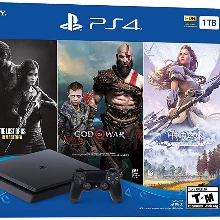 SONY Playstation 4 Holiday Bundle 3X Games 포함 and 고속충전기, playstation 4 1TB 