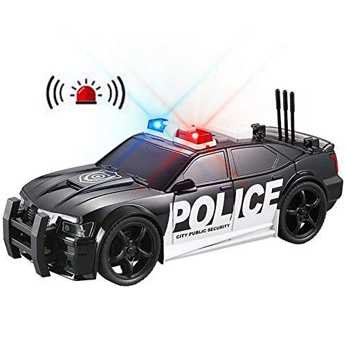 YEAM Police Car Toy Pursuit Rescue Vehical with Sirnes Sound and Light for Kids Toddlers Boys and Girls, 본문참고 