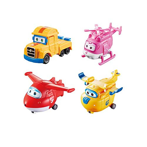 Super Wings US720040D Transforming Toy Figures Poppa Wheel Dizzy Jett & Donnie 2 Scale, 본문참고 