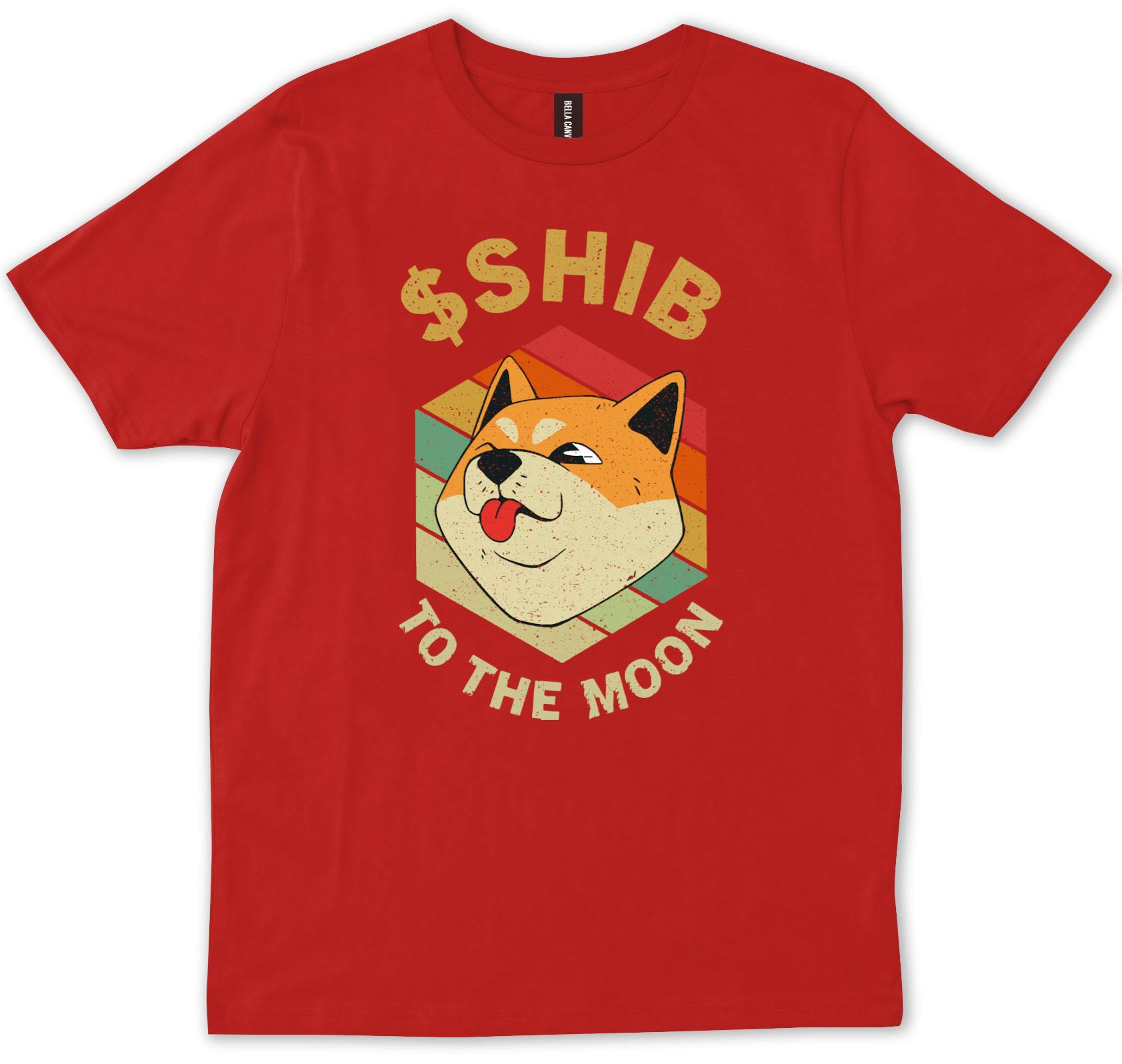 Shib To The Moon Shiba Inu Vintage Retro New Trendy Friends Gift T ...